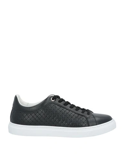 Shop Baldinini Man Sneakers Black Size 7 Calfskin