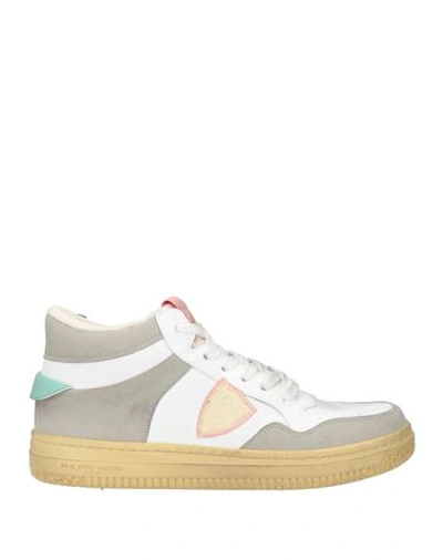 Shop Acbc X Philippe Model Woman Sneakers White Size 6 Leather