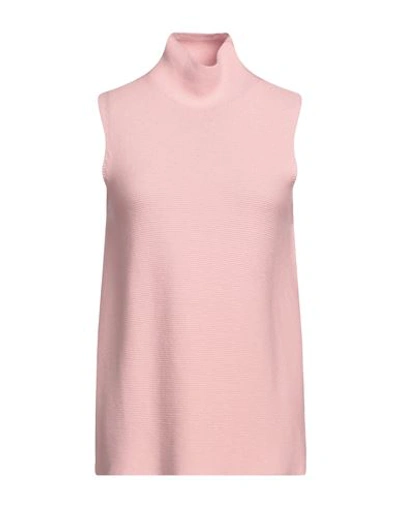 Shop Christian Wijnants Woman Turtleneck Light Pink Size M Merino Wool