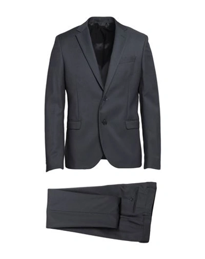 Manuel Ritz Man Suit Black Size 44 Polyester, Viscose, Elastane In Black