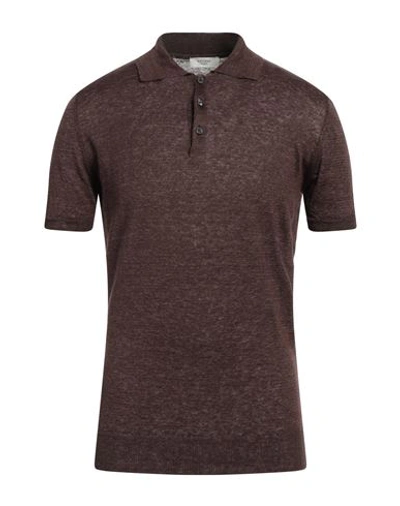 Shop Become Man Sweater Dark Brown Size 40 Linen