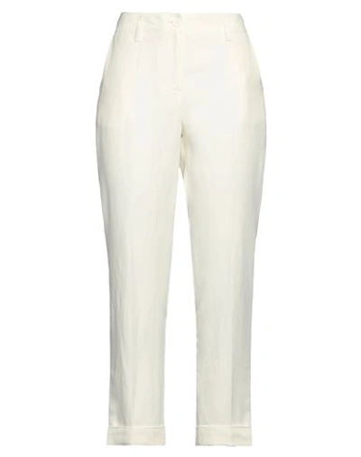 P.a.r.o.s.h P. A.r. O.s. H. Woman Pants White Size S Viscose, Linen In White