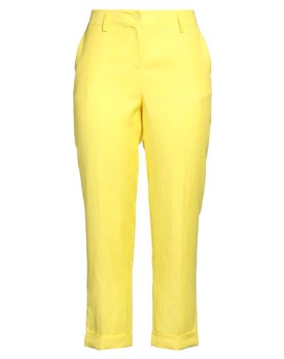 P.a.r.o.s.h P. A.r. O.s. H. Woman Pants Yellow Size Xl Viscose, Linen In Yellow
