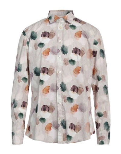 Shop Bastoncino Man Shirt Beige Size 17 ½ Cotton