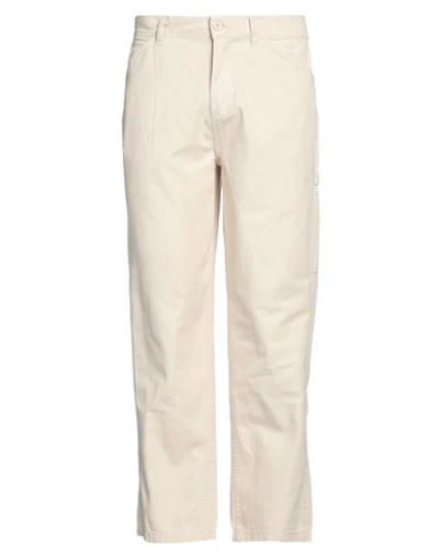Shop Scout Man Pants Ivory Size S Cotton In White