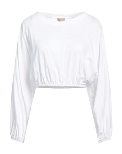 Shop Même Road Woman T-shirt White Size 8 Cotton