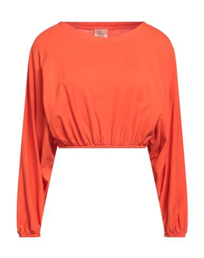 Shop Même Road Woman T-shirt Orange Size 8 Cotton
