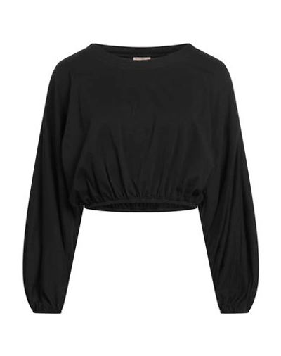 Shop Même Road Woman T-shirt Black Size 8 Cotton