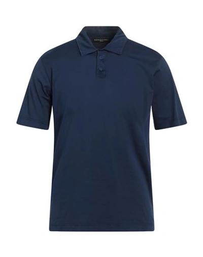 Shop Daniele Fiesoli Man Polo Shirt Blue Size S Mako Cotton