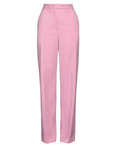 Shop Attic And Barn Woman Pants Pink Size 6 Polyester, Viscose, Elastane