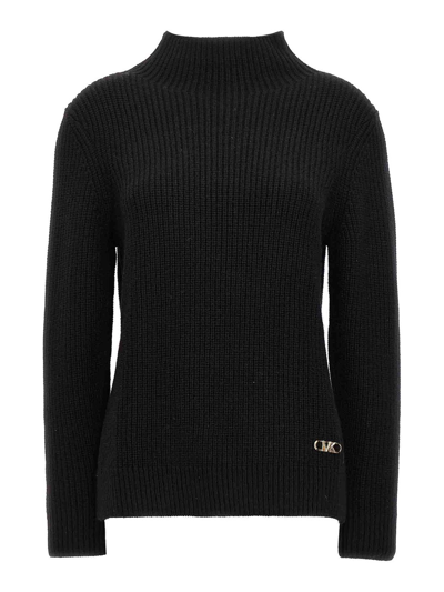 Shop Michael Kors Logo Sweater In Black