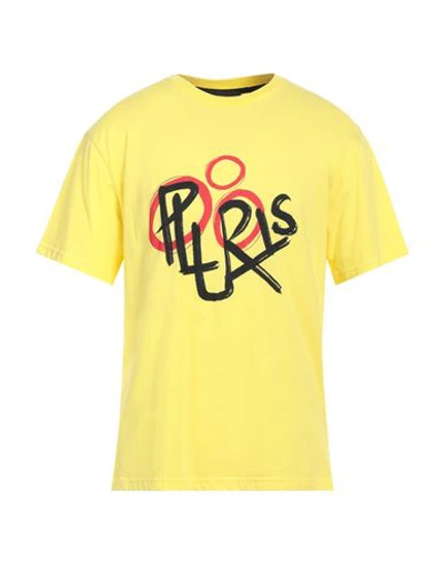 Shop Peuterey Man T-shirt Yellow Size M Cotton
