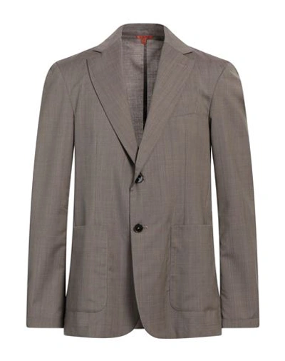 Shop Barena Venezia Barena Man Blazer Dove Grey Size 42 Virgin Wool