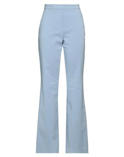 Lardini Woman Pants Pastel Blue Size 4 Cotton, Polyester, Elastane In Blue
