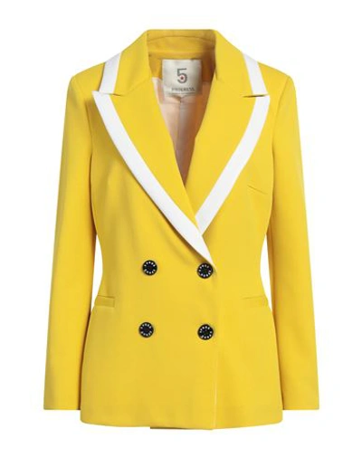 Shop 5 Progress Woman Blazer Yellow Size M Polyester, Elastane