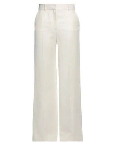 Shop Paul & Joe Woman Pants Ivory Size 12 Viscose, Linen, Lyocell In White