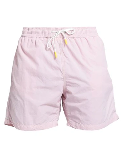 Shop Hartford Man Swim Trunks Light Pink Size L Polyamide