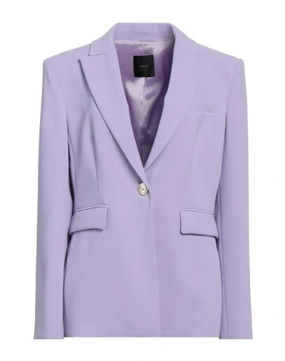 Shop Pinko Woman Blazer Lilac Size 10 Polyester, Elastane In Purple