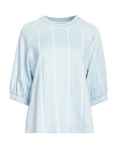 Shop Eleventy Woman T-shirt Sky Blue Size L Cotton, Viscose