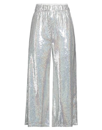 Shop Emma & Gaia Woman Pants Silver Size 6 Polyester