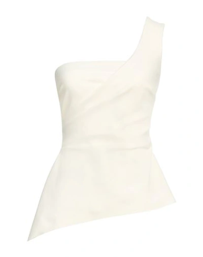 Shop Chiara Boni La Petite Robe Woman Top Ivory Size 2 Polyamide, Elastane In White