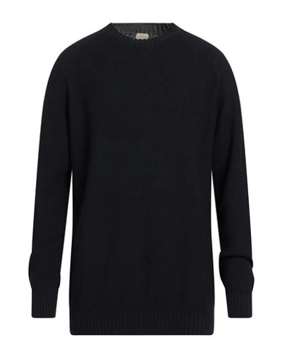Shop H953 Man Sweater Midnight Blue Size 48 Cotton