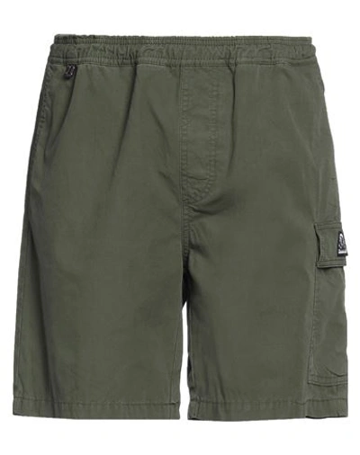 Shop Sundek Man Shorts & Bermuda Shorts Military Green Size M Cotton