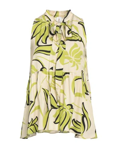 1-one Woman Top Cream Size 8 Viscose In White
