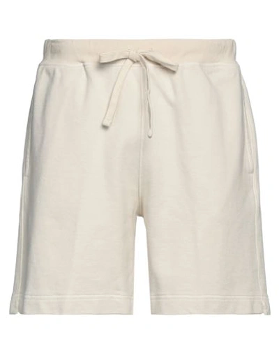 Shop Boglioli Man Shorts & Bermuda Shorts Cream Size M Cotton In White