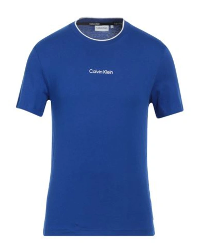 Shop Calvin Klein Man T-shirt Blue Size S Cotton