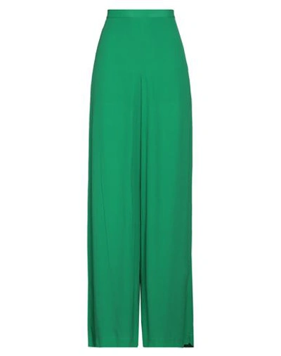 Shop Pinko Woman Pants Emerald Green Size 6 Viscose