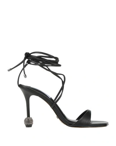 Shop Cecconello Woman Sandals Black Size 6 Leather