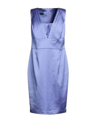 Antilea Woman Midi Dress Mauve Size 12 Polyester, Elastane In Purple