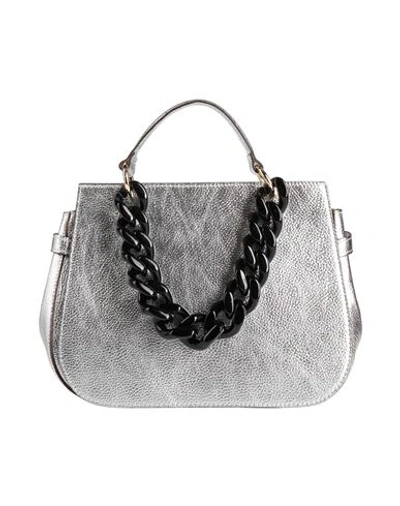 Shop My-best Bags Woman Handbag Silver Size - Leather