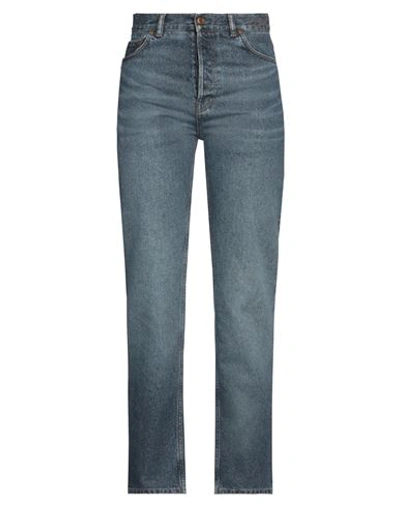 Chloé Woman Jeans Blue Size 25w-29l Cotton, Hemp In Blue