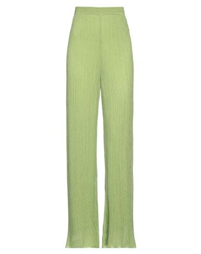 Shop Missoni Woman Pants Acid Green Size 12 Viscose, Polyester