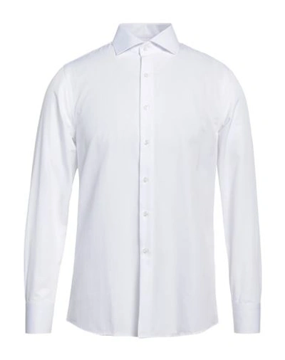 Shop Egon Von Furstenberg Man Shirt White Size 17 Cotton