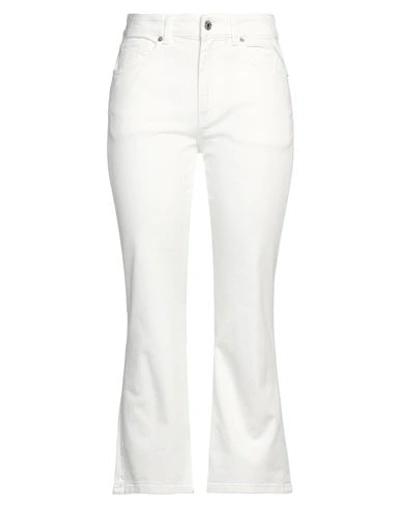 Mauro Grifoni Grifoni Woman Jeans White Size 30 Cotton, Elastane In White