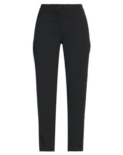 Shop Emme By Marella Woman Pants Black Size 6 Polyester