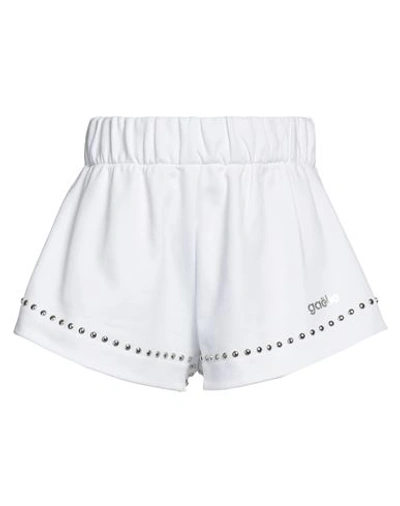 Shop Gaelle Paris Gaëlle Paris Woman Shorts & Bermuda Shorts White Size 1 Cotton