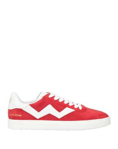 Shop Stuart Weitzman Woman Sneakers Red Size 7.5 Leather