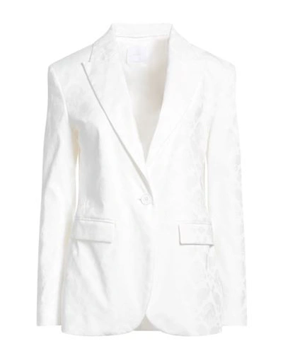 Shop Merci .., Woman Blazer White Size 4 Cotton, Elastane