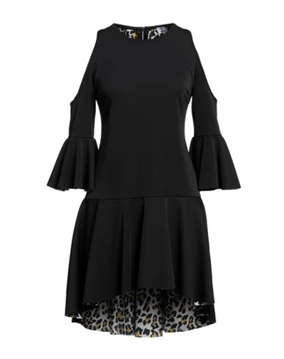 Gil Santucci Woman Mini Dress Black Size 6 Polyester, Elastane In Black