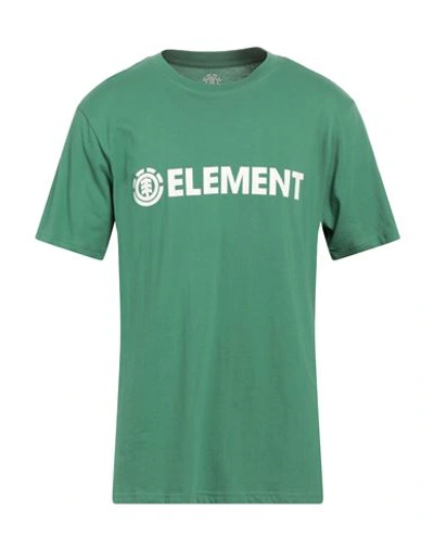 Shop Element Man T-shirt Green Size L Organic Cotton