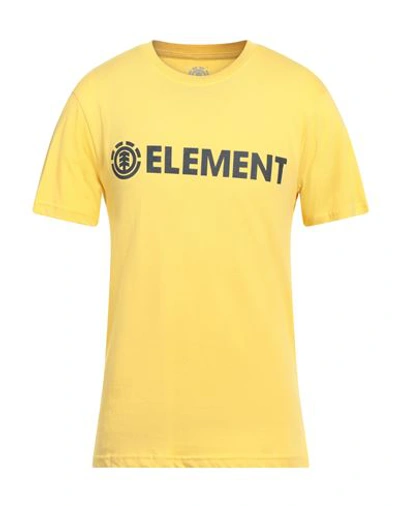Shop Element Man T-shirt Yellow Size S Organic Cotton