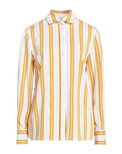 Lardini Woman Shirt Marigold Size 4 Viscose, Polyamide In Yellow
