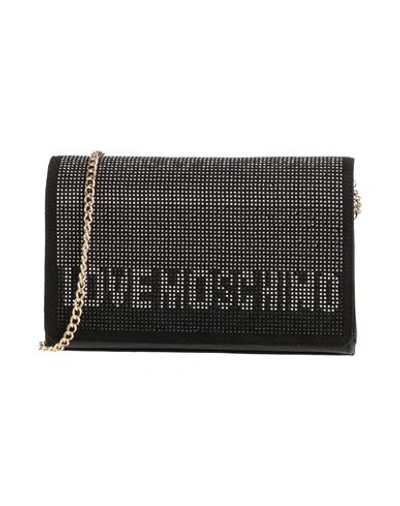 Shop Love Moschino Woman Cross-body Bag Black Size - Polyurethane