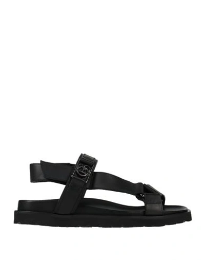 Shop Baldinini Man Sandals Black Size 8.5 Leather