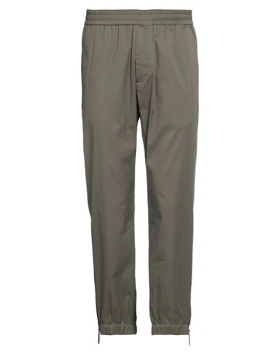 Shop Alessandro Dell'acqua Man Pants Military Green Size 32 Cotton, Polyamide, Elastane