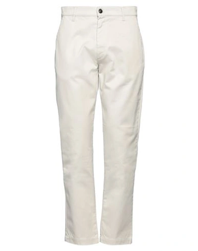 Shop Fortela Man Pants Off White Size 34 Cotton